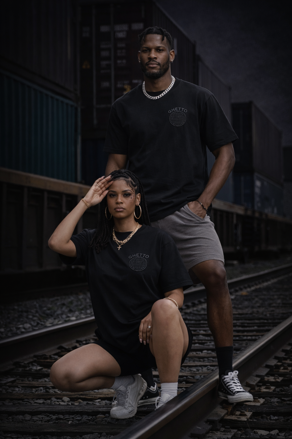 GHETTO Heavyweight Graphic Tee – (Black)