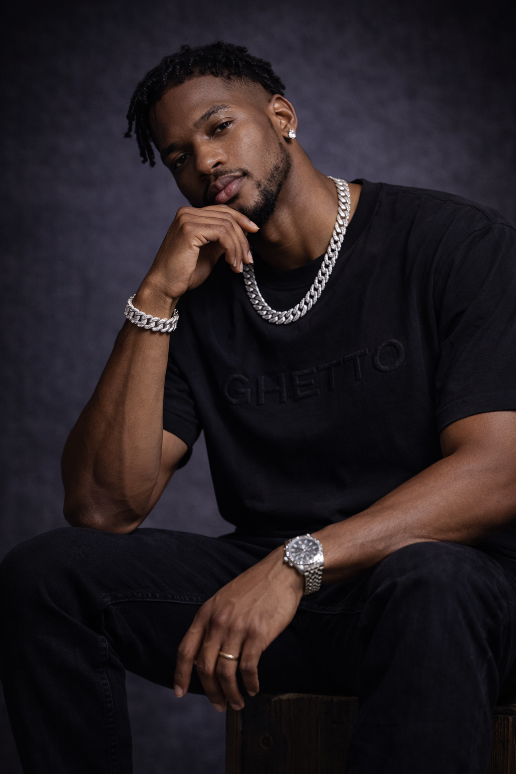 GHETTO Heavyweight Graphic Tee – (Black)